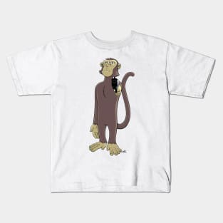 Monkey with a Gun Kids T-Shirt